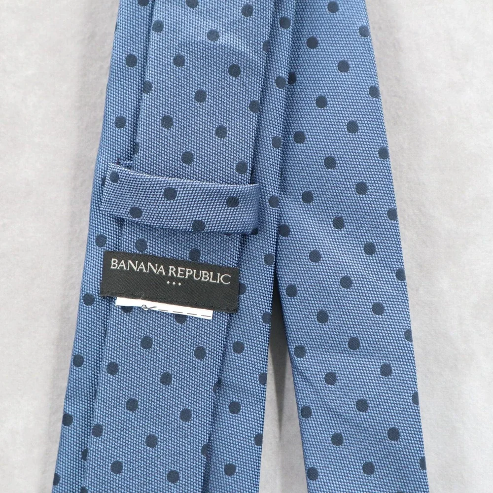 Banana Republic Blue Indigo Polka Dot Executive‎ Business Classic Men's Neck Tie